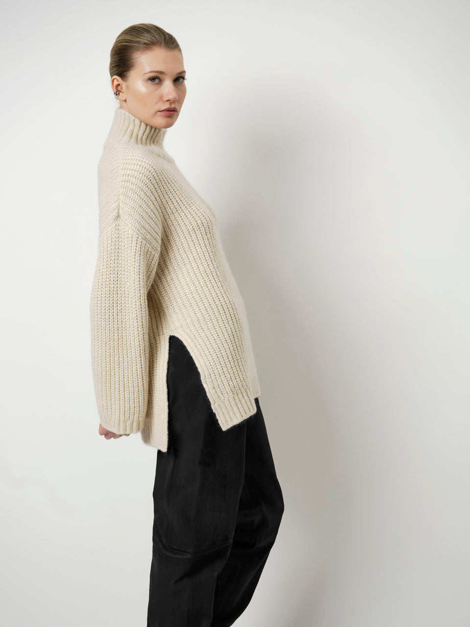 Wollpullover aus Alpaka