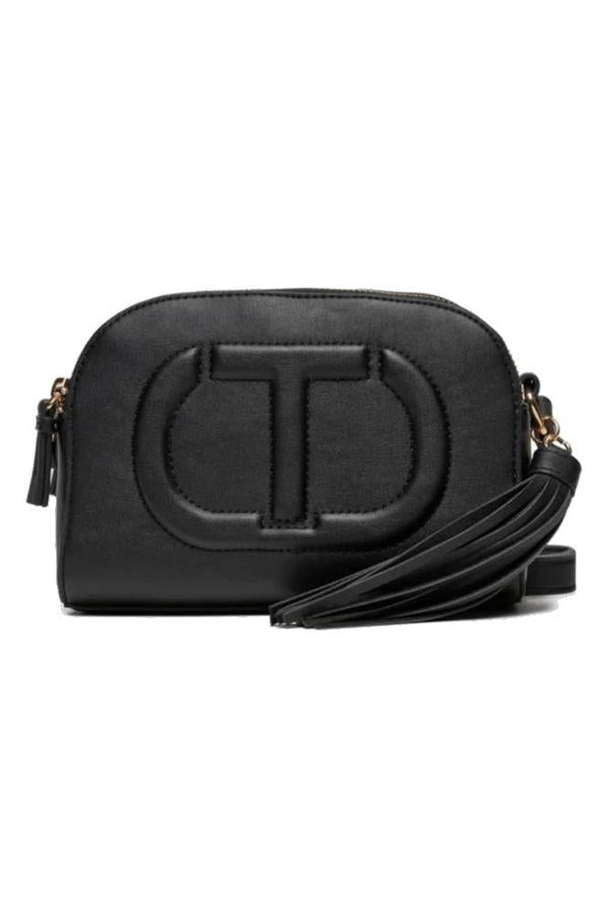 Kleine Schultertasche aus Lederimitat