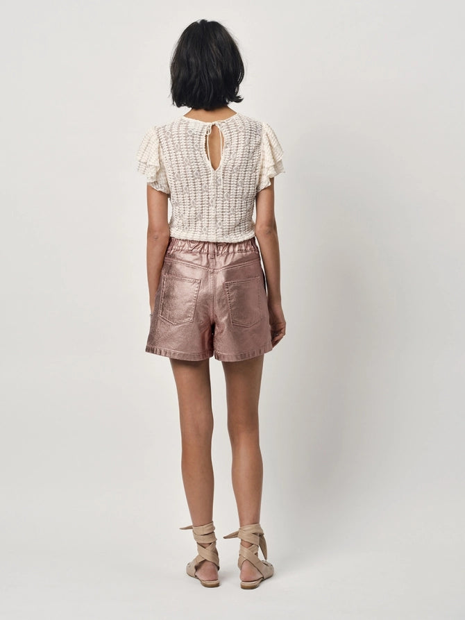 Marlowé Top in Butter Cream – Feminines Spitzen-Top für einen besonderen Look