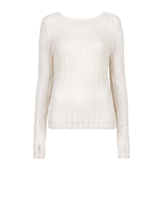 Ellis Top in Butter Cream – Tailliertes Spitzen-Top für jeden Anlass