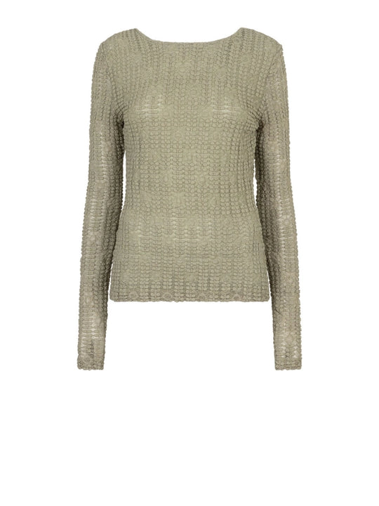 Tailliertes Spitzen-Top Ellis in Sunlit Grass – Eleganz trifft auf Modernität