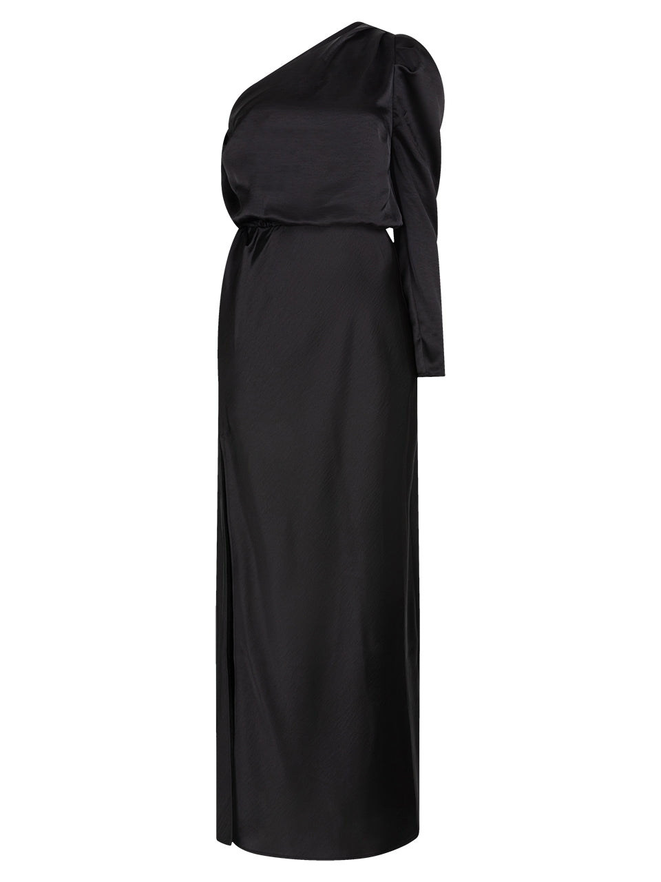 Schulterfreies Abendkleid in schwarz