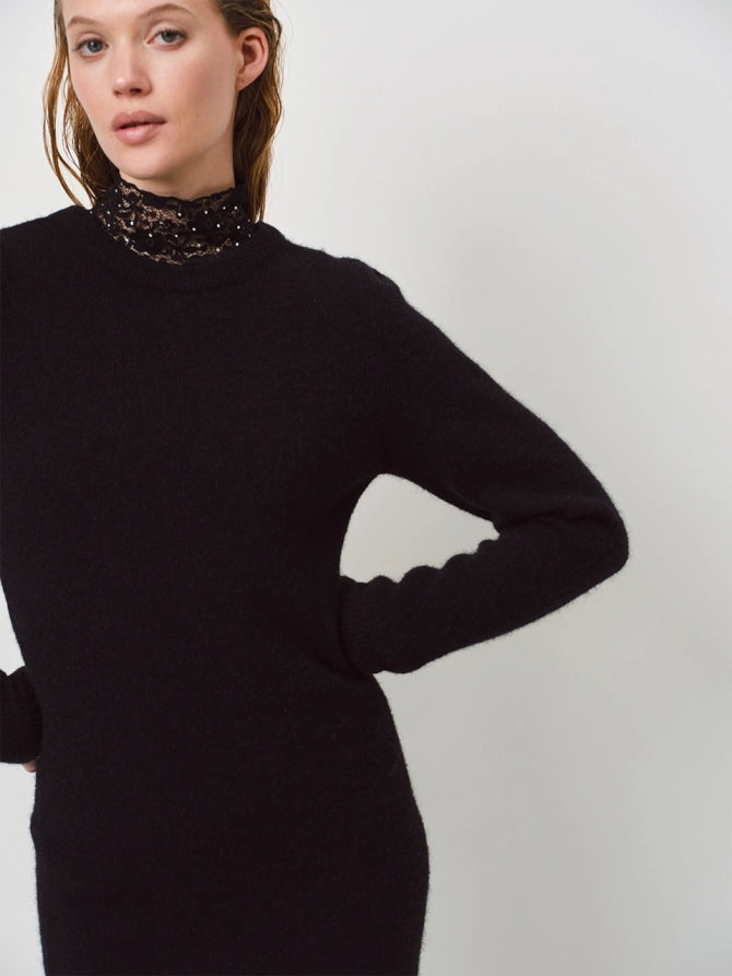 Knit dress made of Alpaka-Merino wool mixture