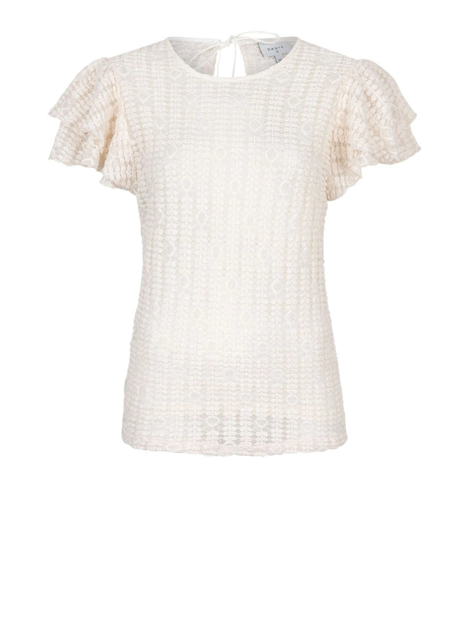 Marlowé Top in Butter Cream – Feminines Spitzen-Top für einen besonderen Look