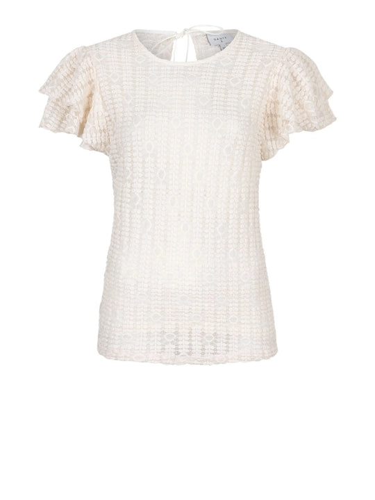 Marlowé Top in Butter Cream – Feminines Spitzen-Top für einen besonderen Look