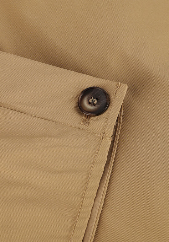 Stylish khaki-colored trench jacket from Co'Couture-your must-have for every season