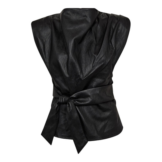 GittCC-Pleat-Top aus Kunstleder