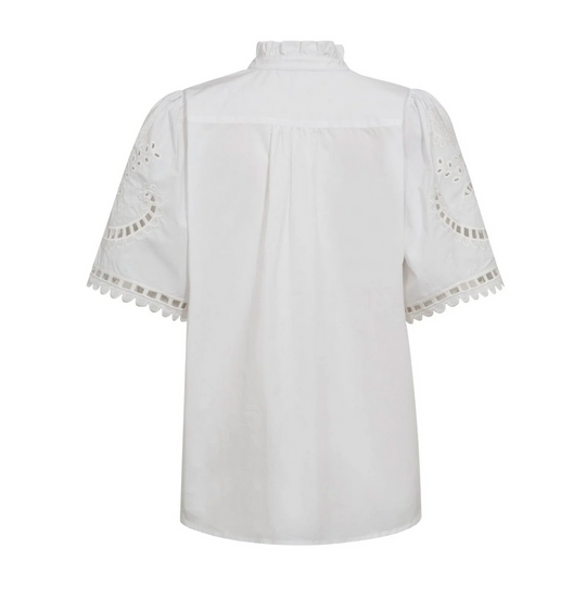 Co’Couture Kellisecc Embroidery Bluse – Zeitlose Eleganz in Weiß