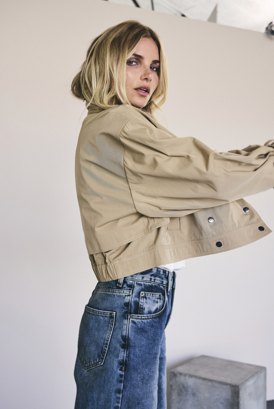 Khakifarbene Trenchjacke von Co'Couture