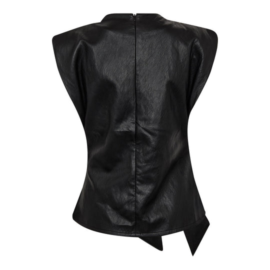 GittCC-Pleat-Top aus Kunstleder