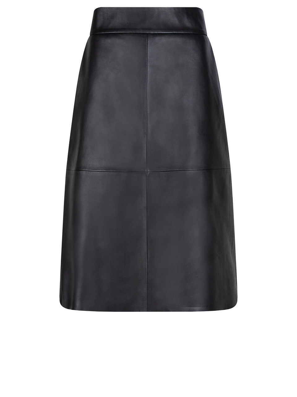 A-lines skirt made of certified lamb leather