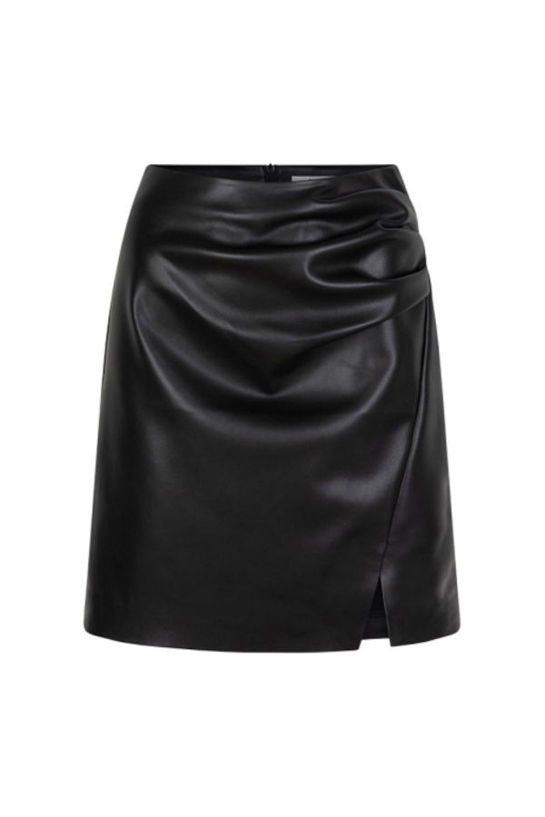 Leather skirt made of polyurethane