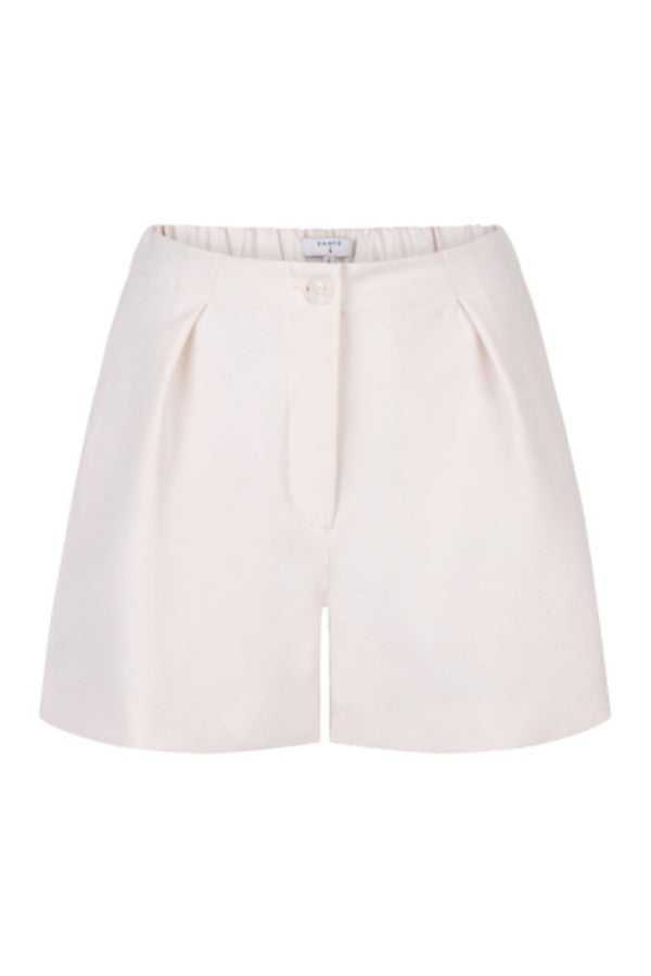 Cream -colored classic shorts