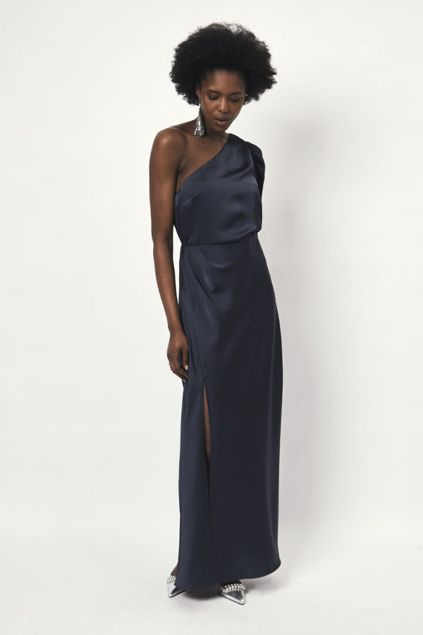 Asymmetrisches Abendkleid (nachhaltig)