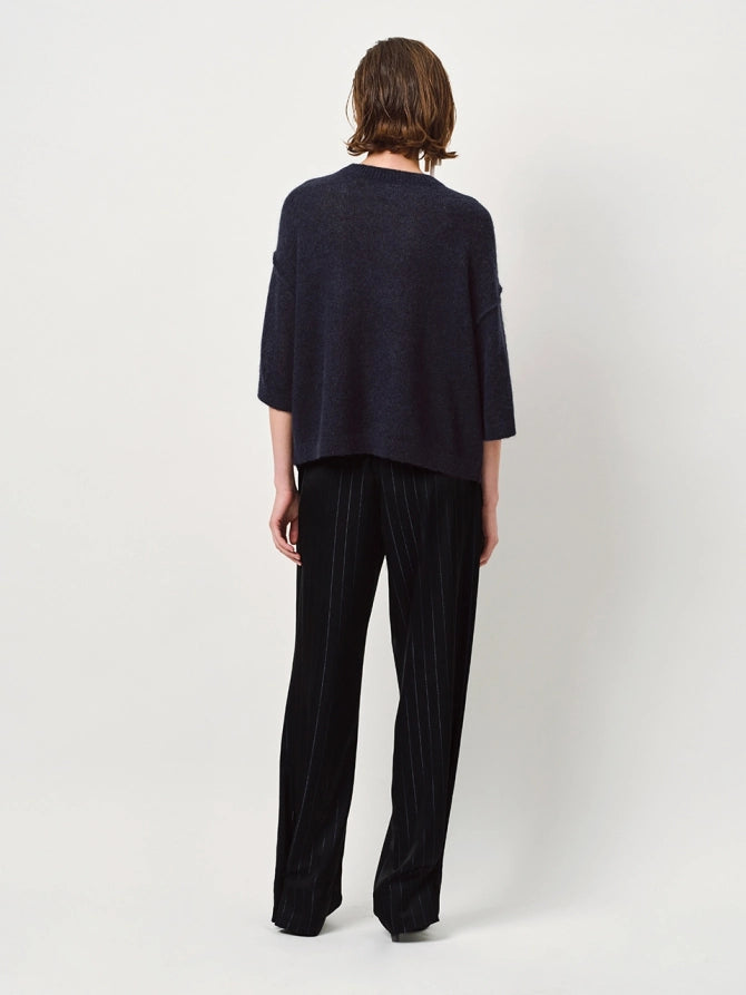 Blauer Alpaka Pullover – lässiger Chic für jeden Anlass