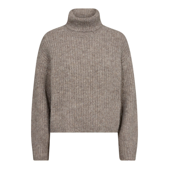 Wall nut -colored turtleneck sweater