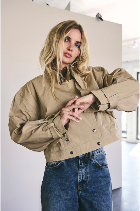 Khakifarbene Trenchjacke von Co'Couture