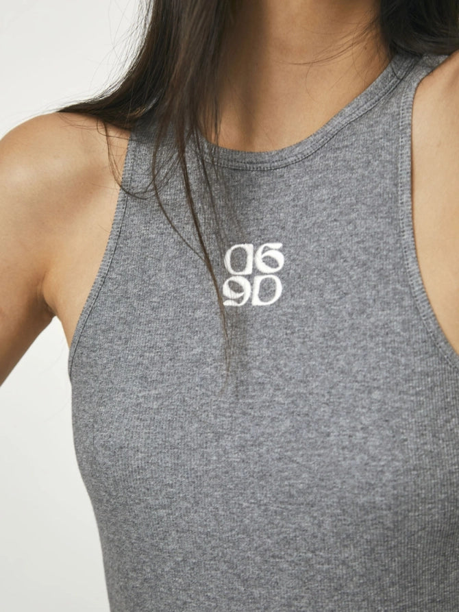 Gray Dante6 Logo tank top - style hits comfort