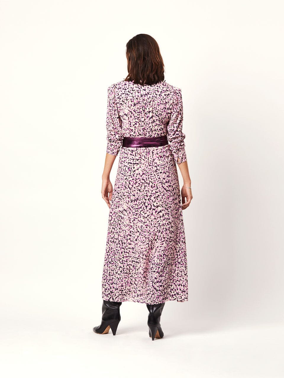 Bedrucktes Maxikleid mit passendem Gürtel Kleid Dante 6 