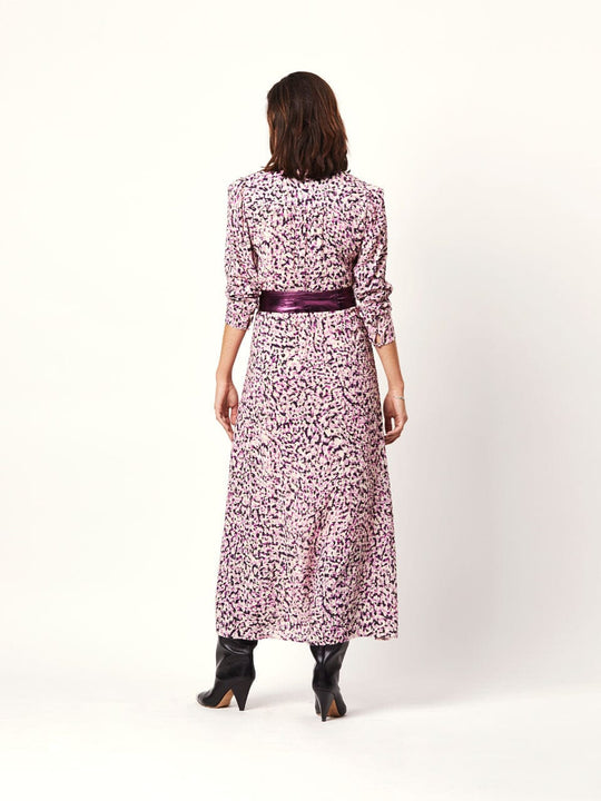 Bedrucktes Maxikleid mit passendem Gürtel Kleid Dante 6 