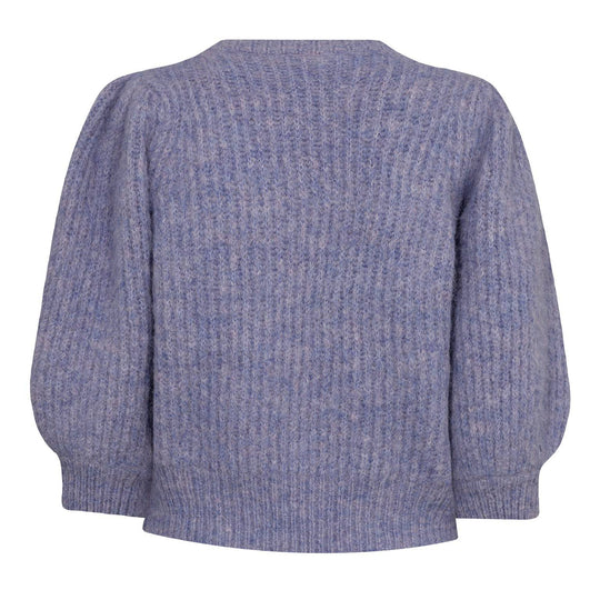 Fliederfarbener Schrickcardigan von Co'Couture (nachhaltig)