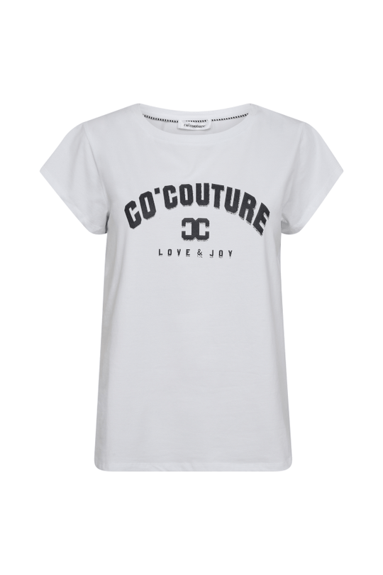 T-Shirt mit Co'Couture Schriftzug in Ink