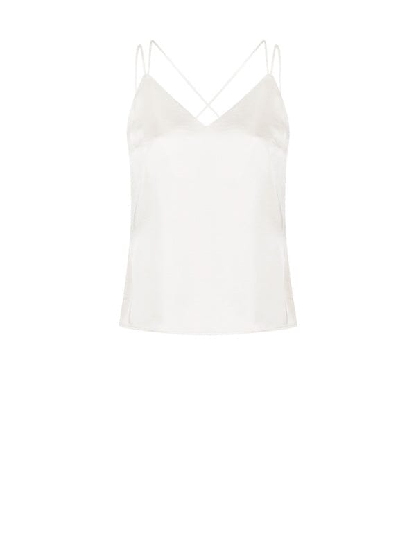 Creamfarbenes Satintop T-Shirt Dante 6 