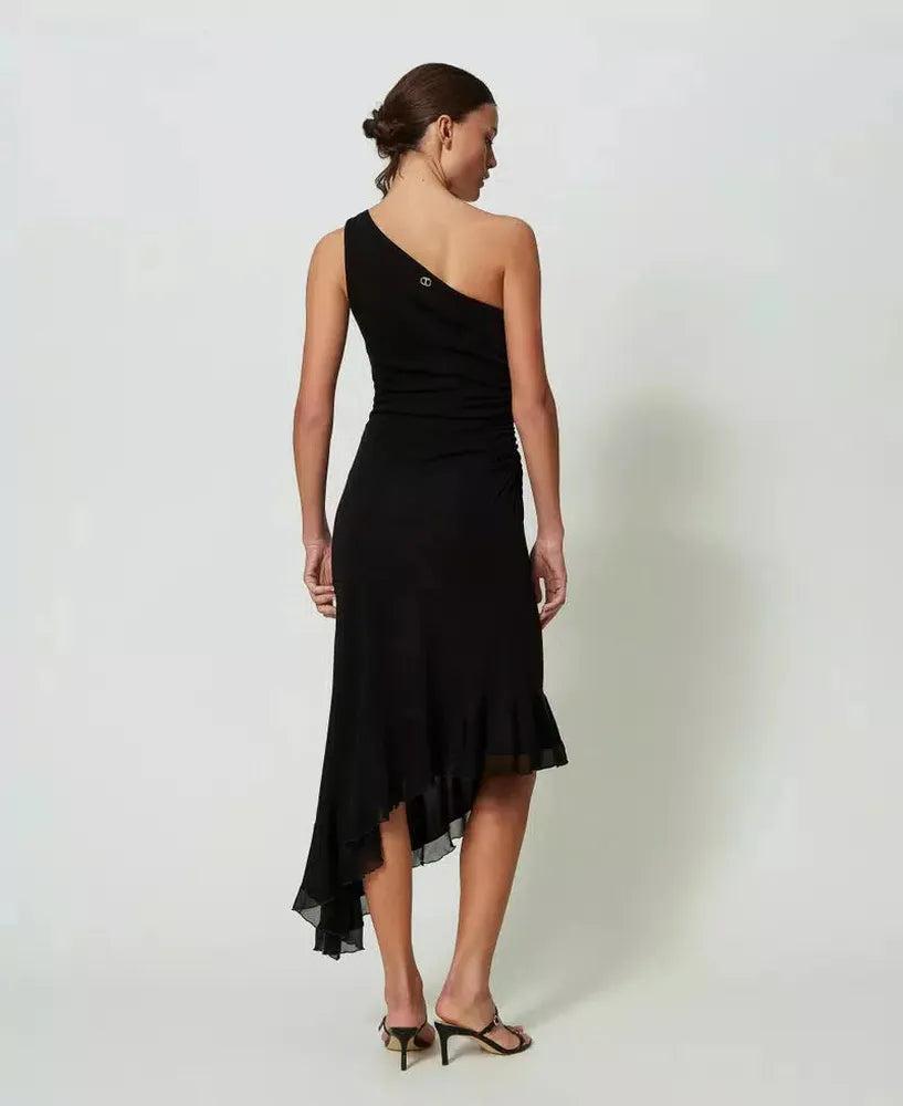 Einschultriges Midikleid