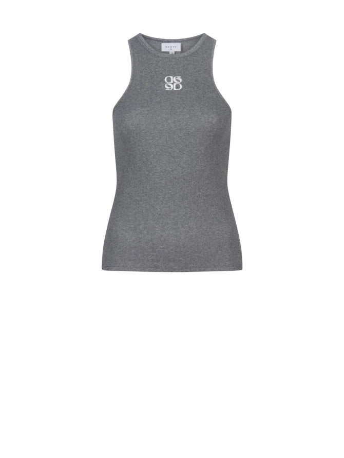 Gray Dante6 Logo tank top - style hits comfort