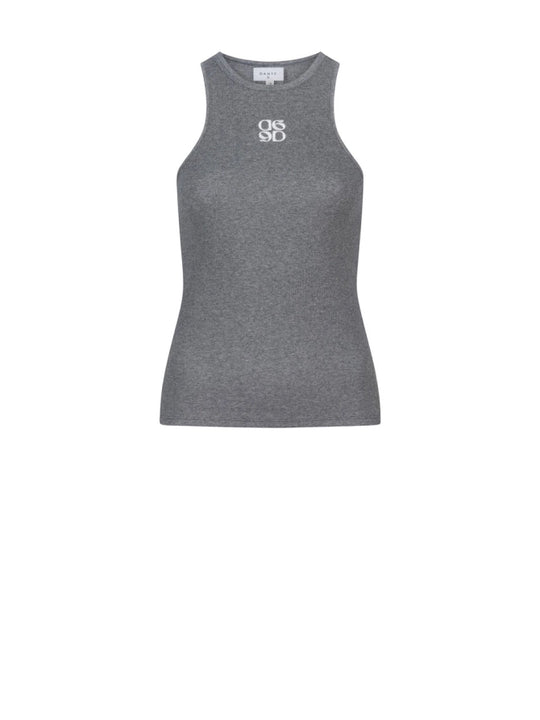 Gray Dante6 Logo tank top - style hits comfort