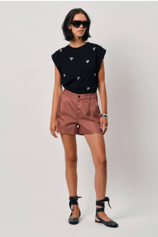 Shorts Veralyn in Rose Metallic – Dein Sommer-Must-Have