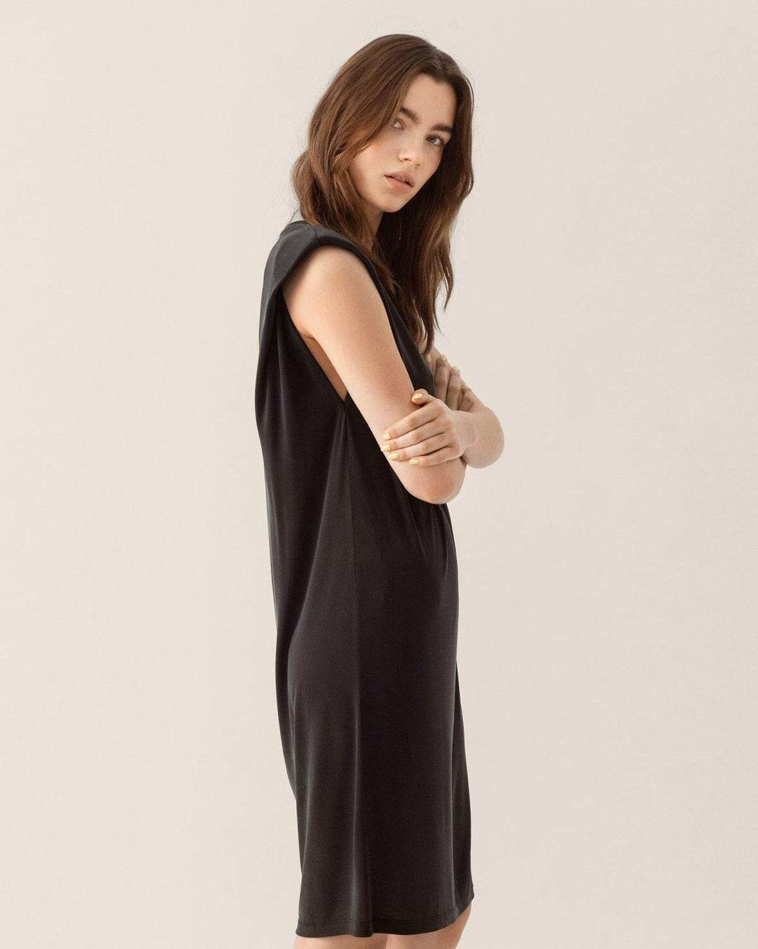 Kurzes T-Shirt Kleid, Zaya Fenya Kleid Moss Copenhagen 