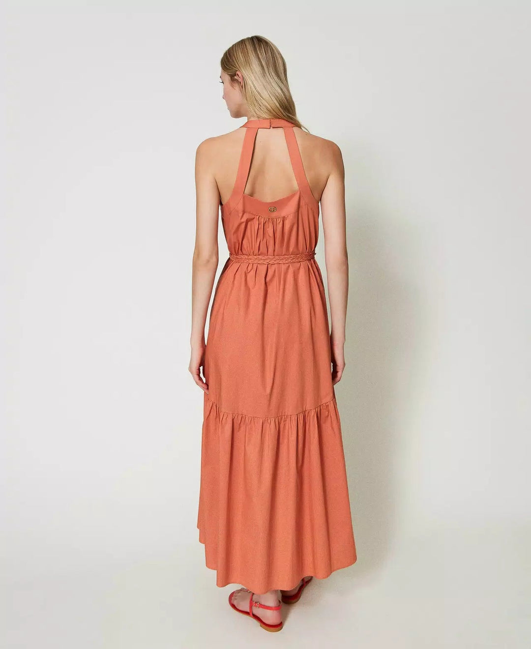 Maxikleid aus Baumwollpopeline Kleid TWINSET 