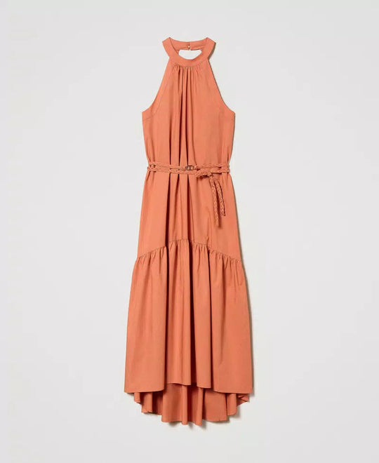 Maxikleid aus Baumwollpopeline Kleid TWINSET 