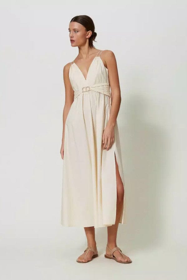 Maxikleid aus Baumwollpopeline Kleid TWINSET 