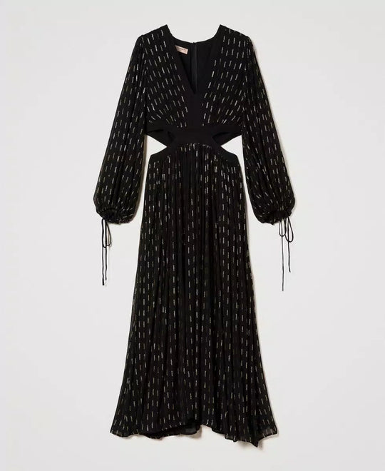 Maxikleid aus Georgette mit Stickerei Kleid TWINSET 