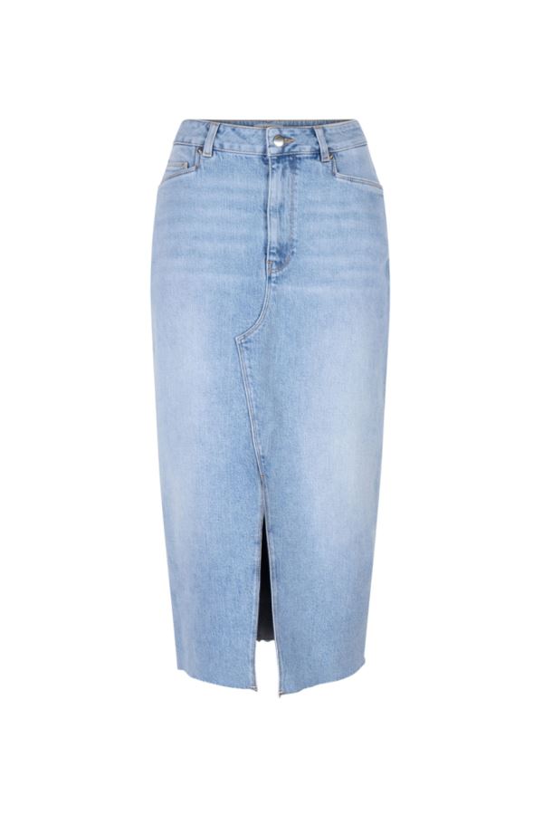 Midi-Jeansrock mit langem Schlitz Rock Dante 6 
