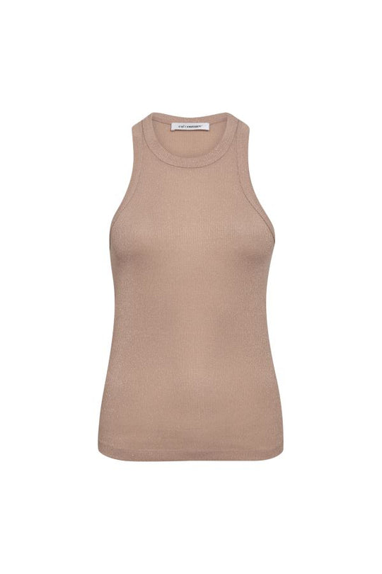 Nudefarbenes Tanktop Bluse Co'couture 