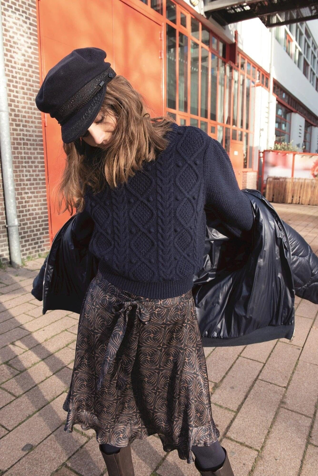 Pullover mit Zopfmuster Pullover Summum Woman 