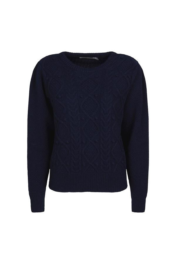 Pullover mit Zopfmuster Pullover Summum Woman 