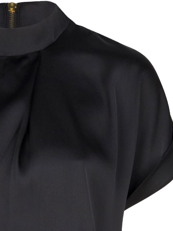 Schwarze Kurzarmbluse Bluse Dante 6 
