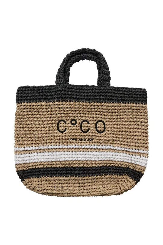 Shopper aus handgeflochtenem Naturstroh Handtasche Co'couture 