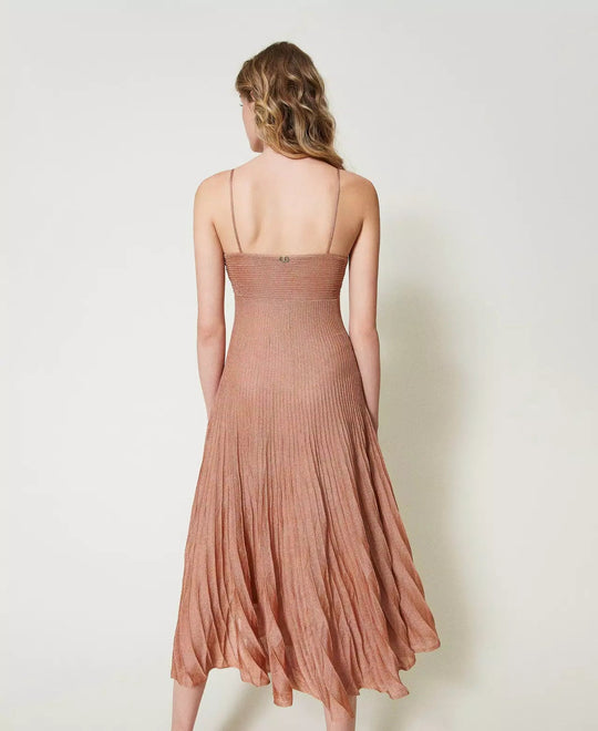 Slipdress aus Lurexgarn Kleider TWINSET 