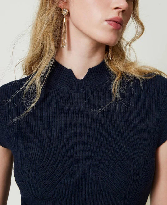 Strickpullover aus Viskose und Stretch Pullover TWINSET 