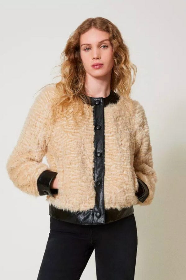 Stylische Jacke aus Pelzimitat Mäntel & Jacken TWINSET 