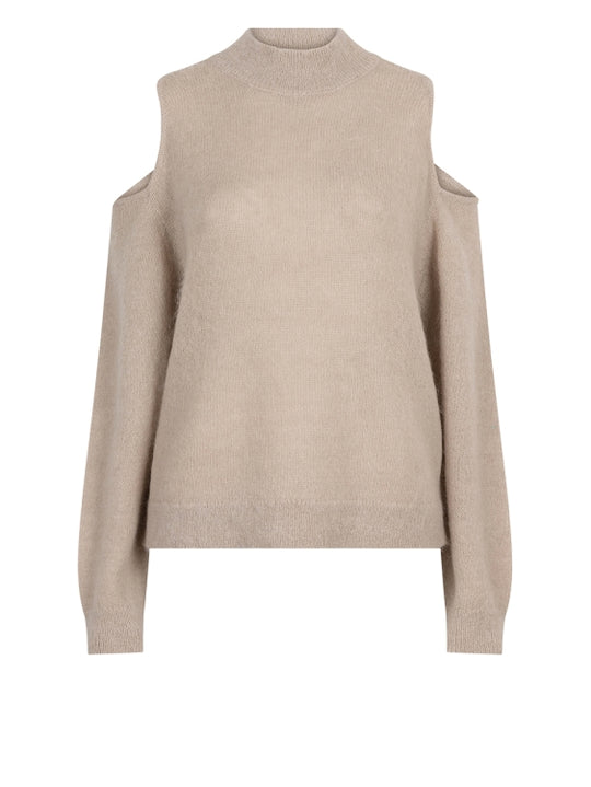 Taupfarbener Alpaka sweater