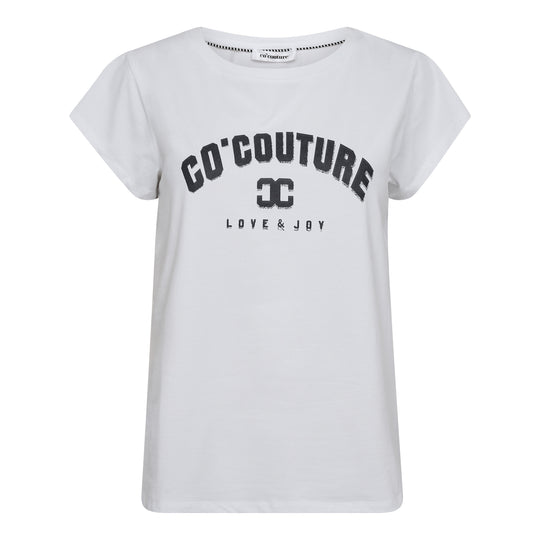 T-Shirt mit Co'Couture Schriftzug in Ink