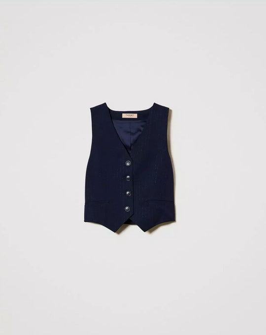 Weste mit Nadelstreifen Weste TWINSET 