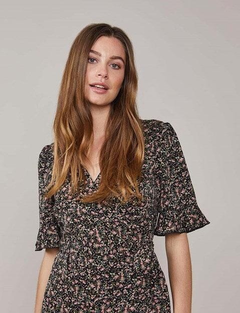 Wrap Dress mit Blumenmuster Kleid Summum Woman 