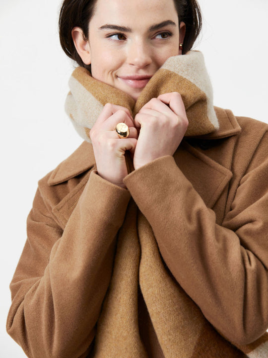 Wool coat two -row lovell, camel
